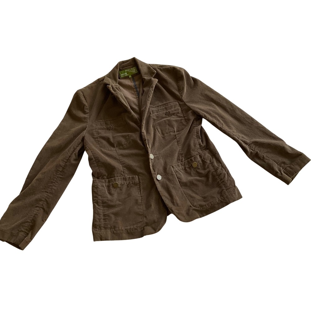 Hlaska Corduroy Blazer Mens Small Brown NanoSphere Workwear Jacket Made in USA